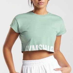 Gymshark Logo Cropped Tee • NWOT